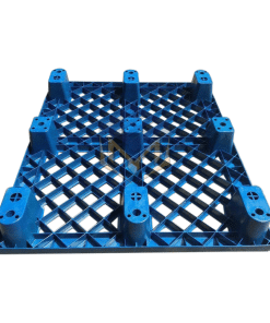 Pallet nhựa cóc 1200x1000x140mm màu xanh dương