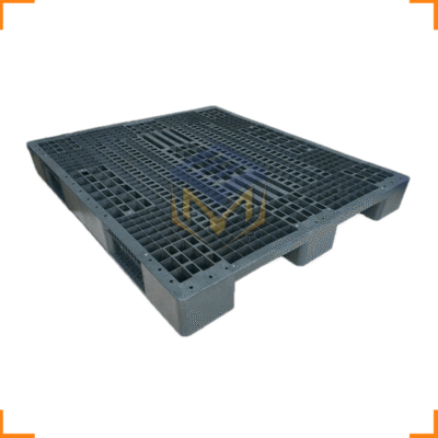 Pallet nhựa đen tái sinh 1200x1400x150mm