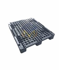 Pallet nhựa cũ màu đen 1200x1000x150mm