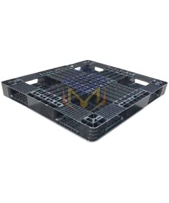 Pallet nhựa cũ màu đen 1100x1300x120mm