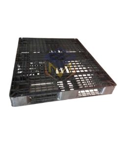 Pallet nhựa cũ màu đen 1200x1000x120mm