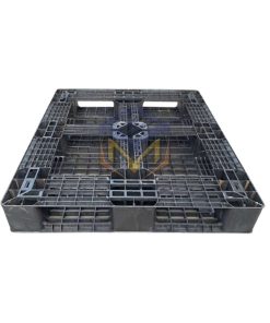Pallet nhựa cũ màu đen 1200x1000x150mm