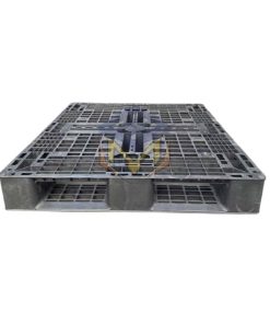 Pallet nhựa cũ màu đen 1200x1000x150mm