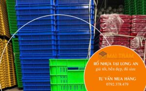 Tổng kho rổ nhựa tại Long An giá tốt, bền đẹp, đủ kích thước