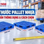 Kích Thước Pallet Nhựa Tiêu Chuẩn Thông Dụng