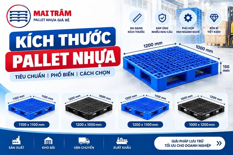 Kích Thước Pallet Nhựa