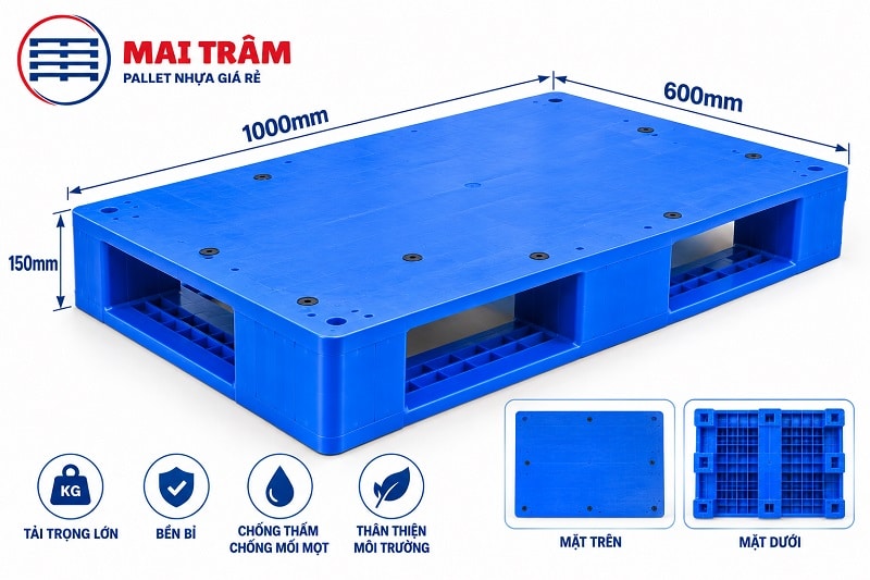 Pallet Nhựa 600x1000mm