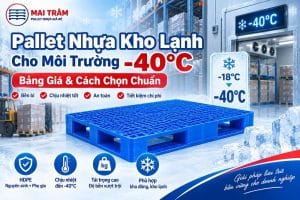 Pallet Nhựa Kho Lạnh Cho Môi Trường