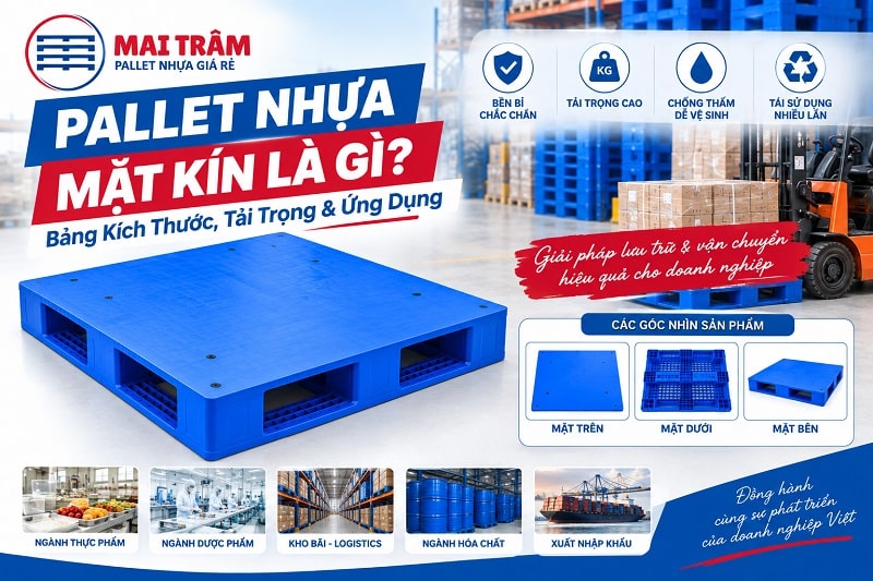 Pallet Nhựa Mặt Kín Là Gì