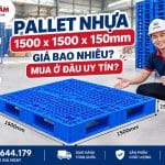 Pallet nhựa 1500x1500x150mm giá bao nhiêu
