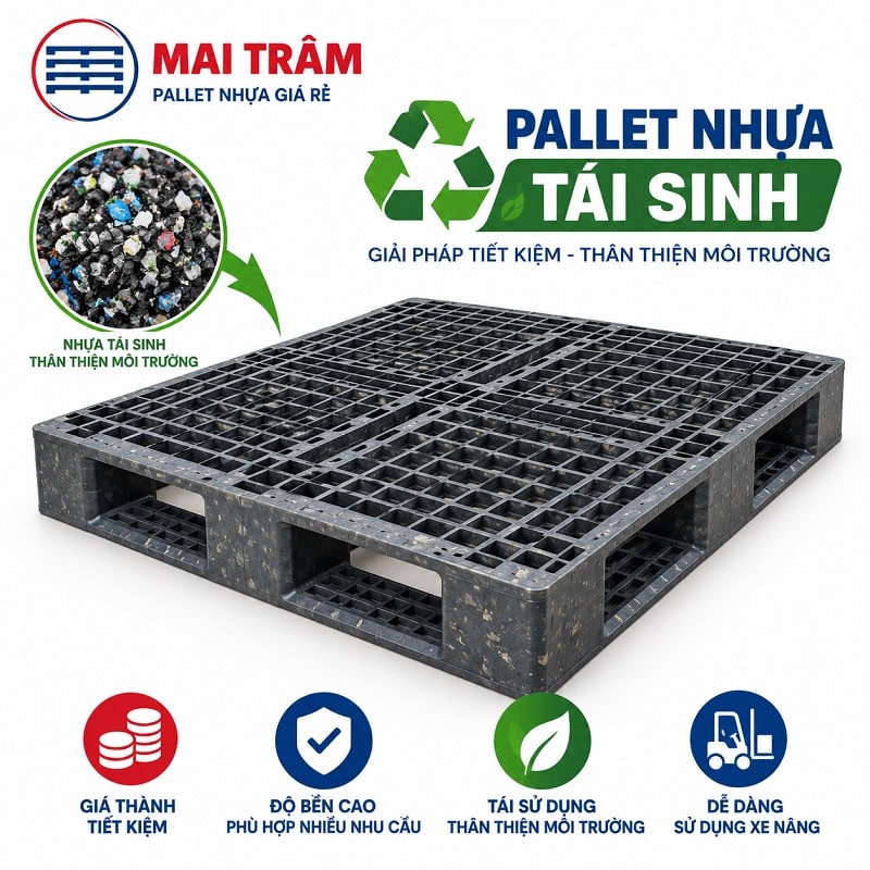 Pallet nhựa tái sinh