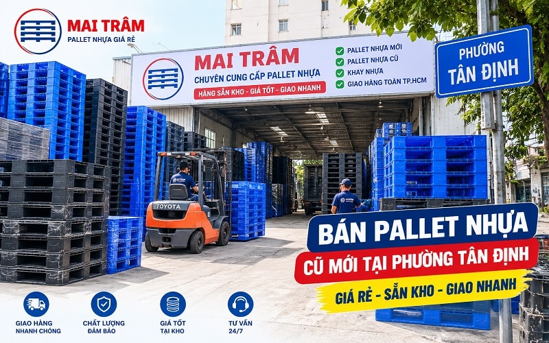 kho hàng pallet nhựa tại Phường Tân Định
