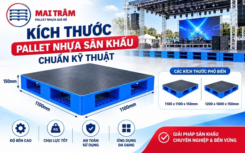 kích thước pallet sân khấu