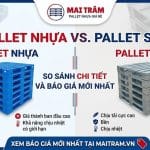 pallet nhựa và pallet sắt