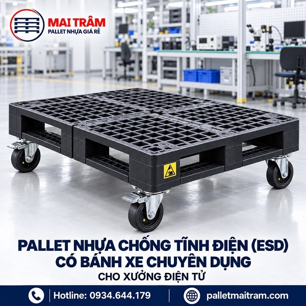 Pallet nhựa chống tĩnh điện