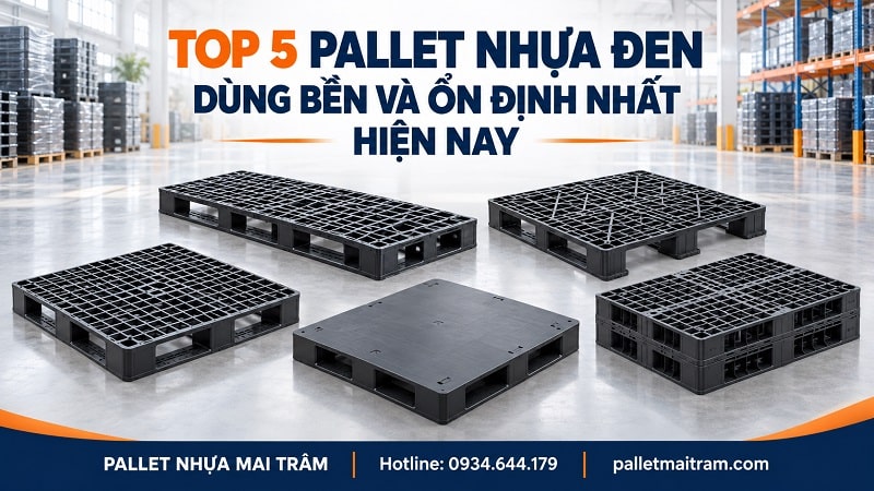 Top 5 Pallet Nhựa Đen Dùng Bền