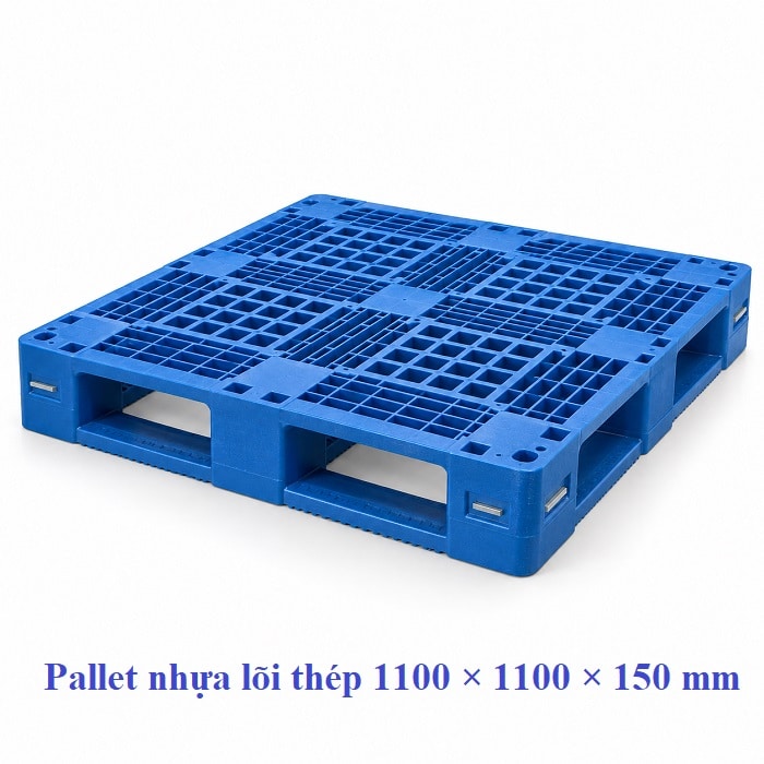 pallet nhựa lõi thép 1100 × 1100 × 150 mm